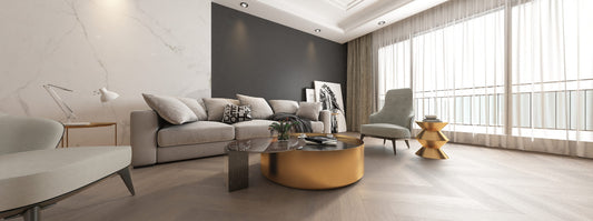 Walnut Oak Herringbone PVC click - PURE