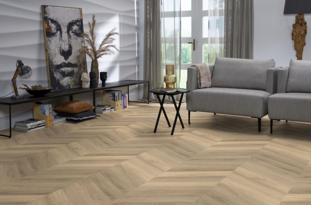 Yup Chevron Beige plak PVC