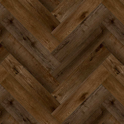 Coffee oak Visgraat PVC click  - PURE