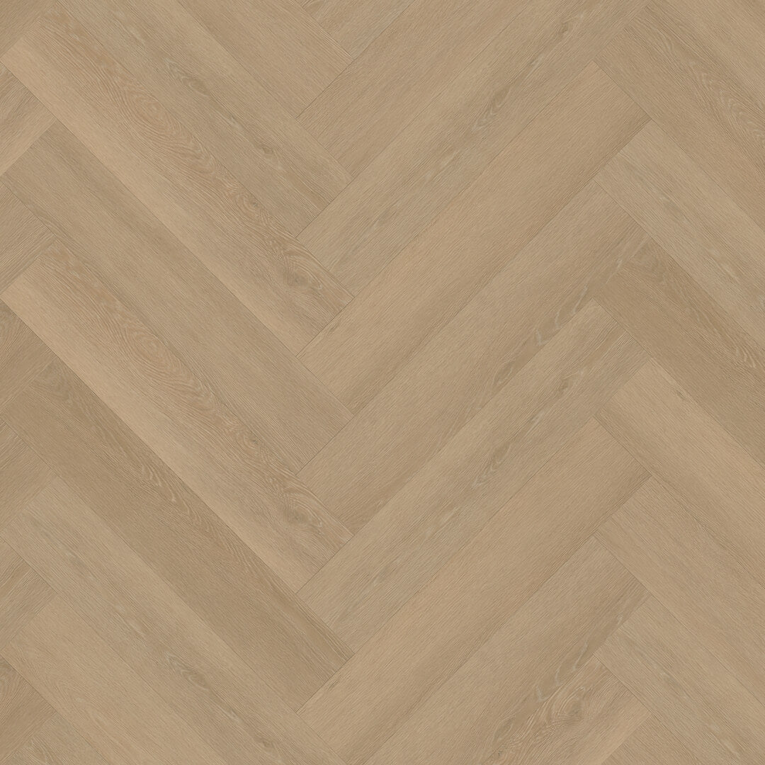 Herringbone Warm natural click PVC