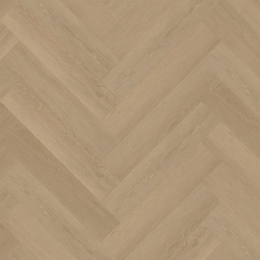 Herringbone Warm natural click PVC