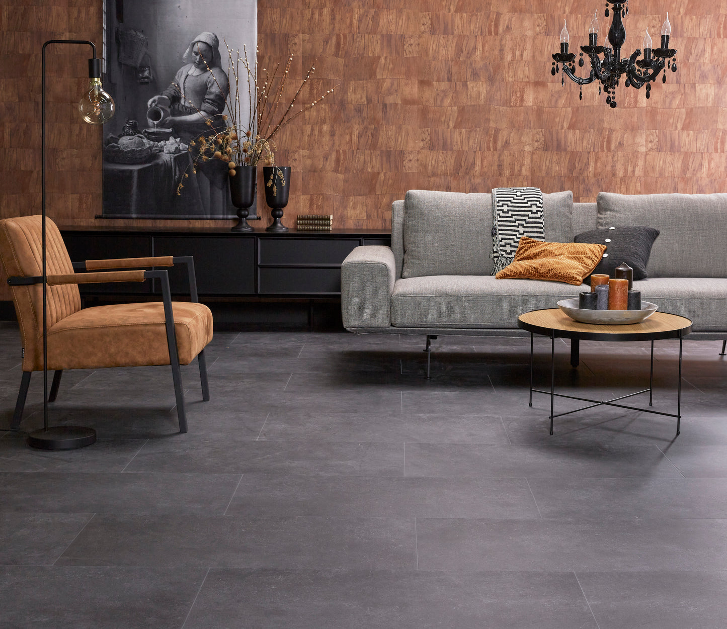 Southwark Dark Grey plak PVC