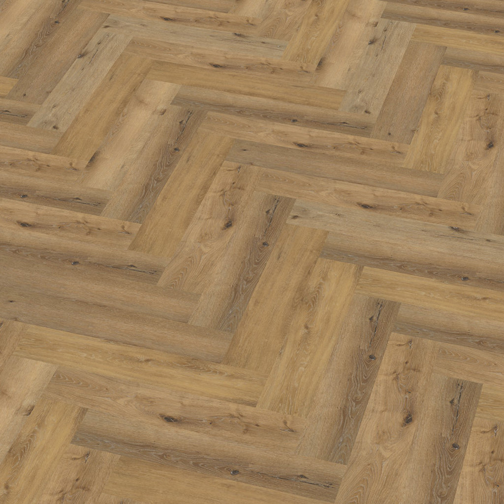 YUP Herringbone Dark Oak plak PVC