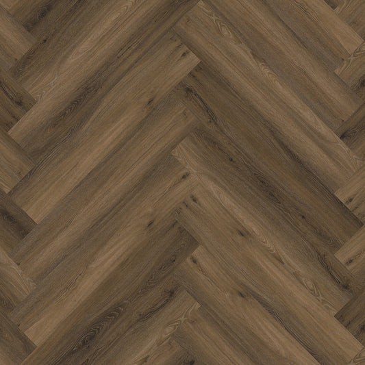 Yup Herringbone Warm Brown plak PVC