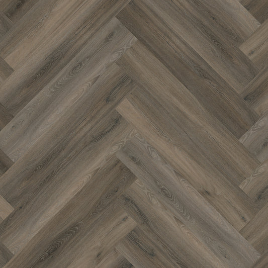 Yup Herringbone Dark grey plak PVC