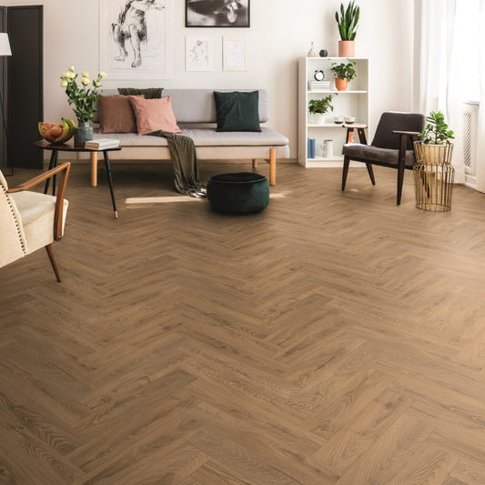 Krono Visgraat inca Carpenter oak laminaat