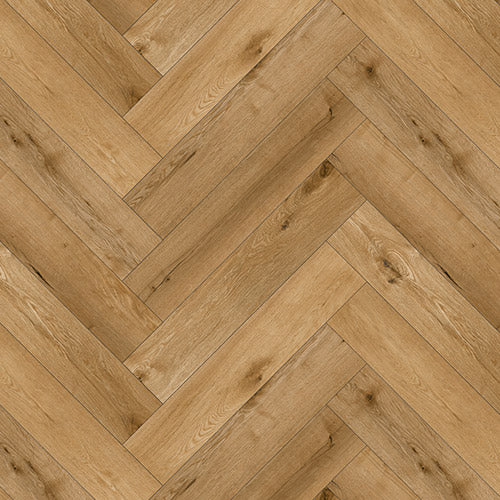 Gold oak Visgraat PVC click - PURE